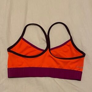 Reebok Orange and Purple Sports Bra